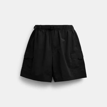 Coach Nylon Utility Short In Recycled Nylon