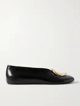 Jil Sander | Embellished Leather Ballet Flats  - IT36.5