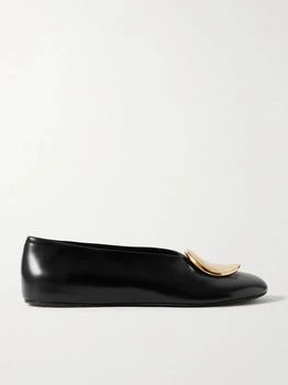Jil Sander | Embellished Leather Ballet Flats  - IT36