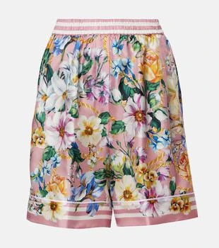 Dolce
Gabbana | Floral silk twill shorts