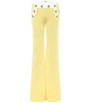 Balmain | High-rise knit flared pants