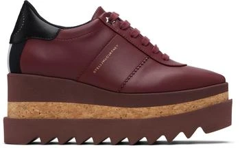 Stella McCartney | Burgundy Sneak-Elyse Platform Sneakers
