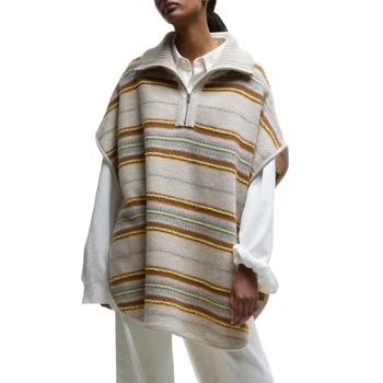 Closed Women's Turtle Neck Poncho In Nude
