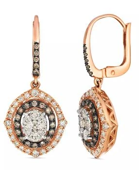 Le Vian | Nude and Chocolate Drop Earrings (0.26 ct. t.w.) in 14K Two-Tone Gold