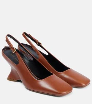 Dries Van Noten | Leather slingback pumps