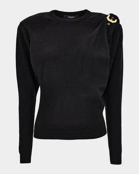 Versace | Wool Knit Buckle Sweater