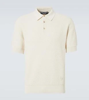 Dolce 
Gabbana | DG knitted cotton polo shirt
