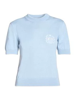 Balmain | Logo Silk-Cotton Knit Sweater