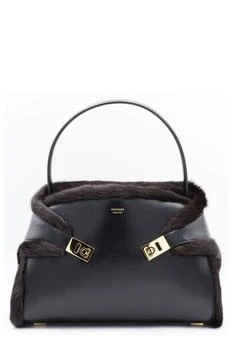 Salvatore Ferragamo | Ferragamo Hug Logo Printed Large Shoulder Bag