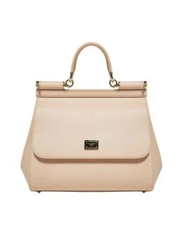Dolce & Gabbana | Dolce & Gabbana Sicily Logo Plaque Large Tote Bag