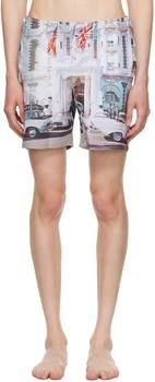 Multicolor Bulldog Swim Shorts