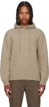 Salvatore Ferragamo | Beige Knit Hoodie
