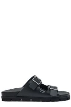 Prada | Prada Round-Toe Slip-On Sandals
