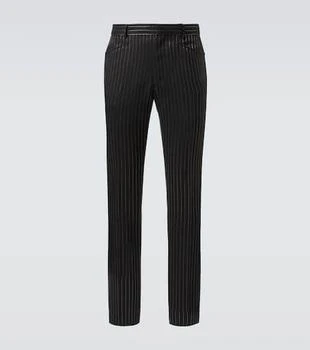 Tom Ford | Dylan striped wool and silk suit pants