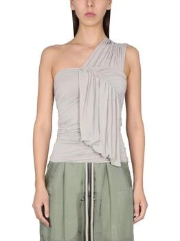 Rick Owens | Rick Owens Edfu Draped One-Shoulder Sleeveless Blouse
