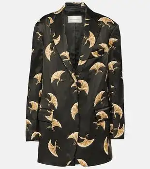 Dries Van Noten | Printed satin blazer