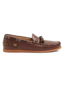 Valentino | Palm Avenue Buffalo Leather Boat Shoes