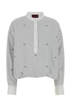 Gucci | Gucci Striped Button Detailed Top