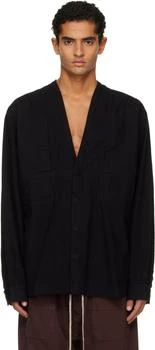 Rick Owens | Black Concordians Larry Jumbo Fogpocket Shirt