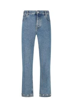 Valentino | Valentino Eyelet Detailed Straight-Leg Jeans