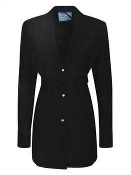 Prada | Prada Long-Sleeved Single-Breasted Shirt Jacket