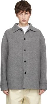 Jil Sander | Gray Wool Overshirt