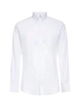 Dolce & Gabbana | DOLCE & GABBANA | White stretch cotton poplin Gold shirt | Man | 38