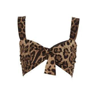 Dolce & Gabbana | Dolce & Gabbana Animal Print Cropped Top