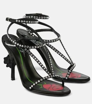 Magda Butrym | Crystal-embellished satin sandals