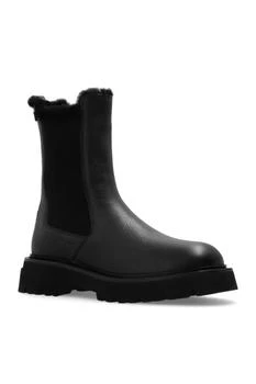 Salvatore Ferragamo | Women's Chelsea Leather Boots In Black