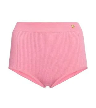 Balmain | High-rise knit shorts