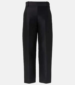 Khaite | Cam wool and silk faille straight pants