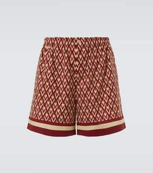 Valentino | Toute La V cotton poplin Bermuda shorts