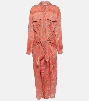 Isabel Marant | Anesy printed cotton and silk shirt dress
