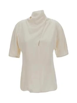 Jil Sander | Jil Sander Short-Sleeved High-Neck Blouse