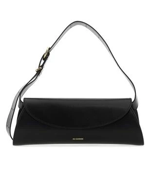 Jil Sander | Jil Sander Cannolo Logo Embossed Small Shoulder Bag