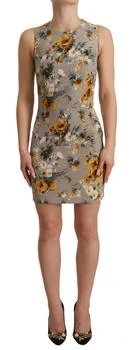 Dolce & Gabbana | Silk Stretch Floral Sheath Mini Women's Dress