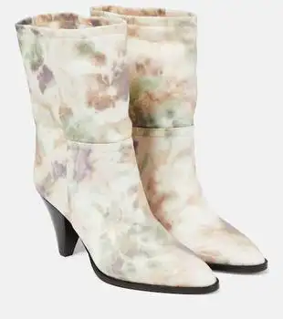 Isabel Marant | Rouxa printed canvas ankle boots