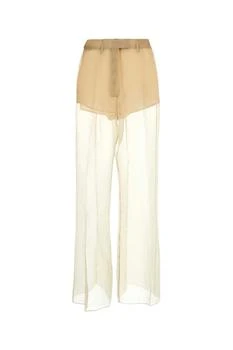 Prada | Prada High-Waist Tonal Stitch Flared Trousers