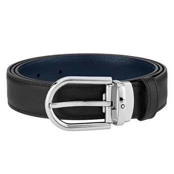 MontBlanc Horseshoe Buckle Reversible Leather Belt