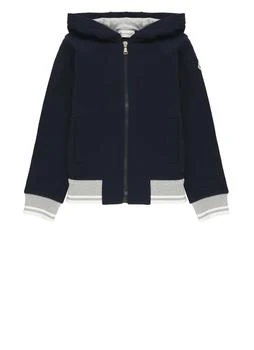 Moncler | Moncler Enfant Logo Patch Zip-Up Hoodie