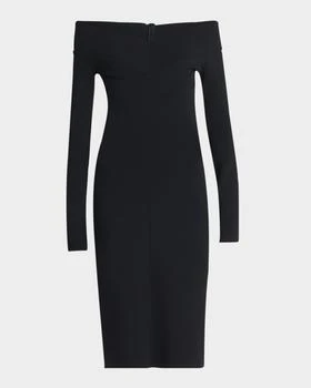 Stella McCartney | Off-the-Shoulder Compact Knit Midi Dress