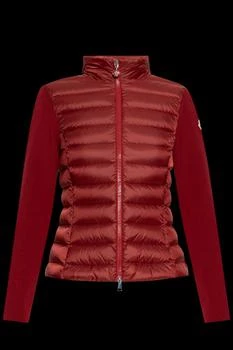 Moncler | Moncler Logo Patch Zip-Up Panelled Cardigan