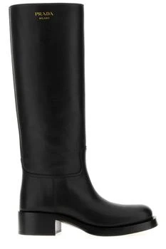 Prada | Prada Round-Toe Knee-High Boots