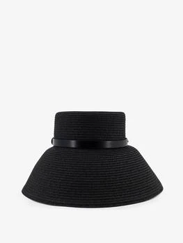 Max Mara | Wide-brimmed hat with metal logo on the front
