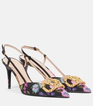 Valentino | VLogo Signature 80 floral slingback pumps