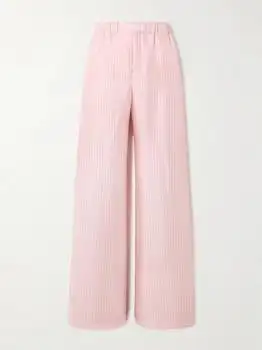 Versace | Printed Silk-twill Wide-leg Pants  - IT48
