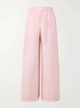 Versace | Printed Silk-twill Wide-leg Pants  - IT46