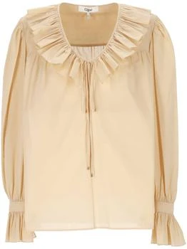 Chloé | Chloé Gathered Ruffled Top