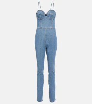 Magda Butrym | Bustier denim jumpsuit